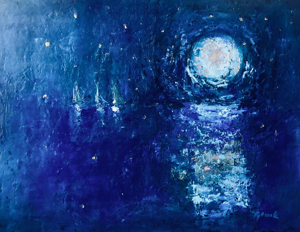 Tylecek - Nuit étoilée - 92x73cm