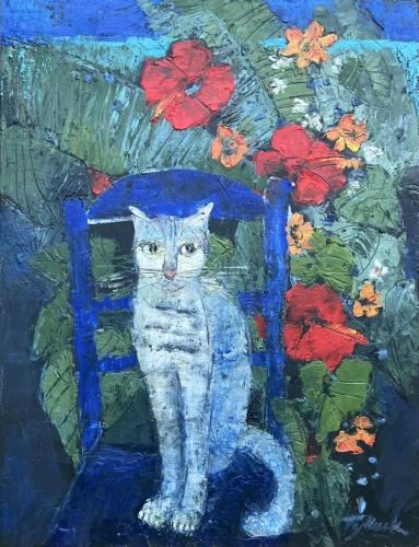 TYLECEK - Chaise bleu